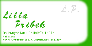 lilla pribek business card